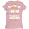 Super Cool Nana Of A Freaking Awesome Granddaughter Ladies Fitted T-Shirt