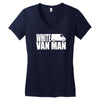 white van man funny Women's V-Neck T-Shirt