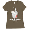 they're only noodles Ladies Fitted T-Shirt