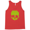 skull pixels t shirt cool funny Tank Top