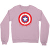 captain america dying bleeding logo Crewneck Sweatshirt