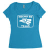 hecho en tejas Women's Triblend Scoop T-shirt