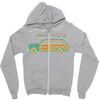 surf car Zipper Hoodie