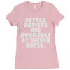 freelance artist advertising Ladies Fitted T-Shirt