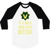 milk and eggs 3/4 Sleeve Shirt