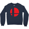 smash bros tribute unisex vinyl Crewneck Sweatshirt
