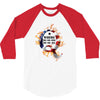 American Flag Q Fire 3/4 Sleeve Shirt