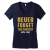 Never Forget The Chemist Women's V-Neck T-Shirt