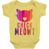 CHECK MEOWT CAT Baby Onesie