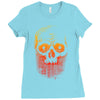 skull gradient Ladies Fitted T-Shirt