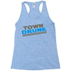 town drunk Racerback Tank