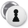 Chess King and Pawn Pin-back button