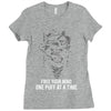 Free Your Mind One Puff At A Time Ladies Fitted T-Shirt