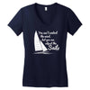 you can't control wind,but.. Women's V-Neck T-Shirt