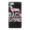 dachshund floral iPhone 7 Case