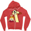 Calvin and hobbes Zipper Hoodie