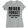 Never Forget The Chemist Ladies Fitted T-Shirt