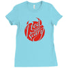red means scary Ladies Fitted T-Shirt