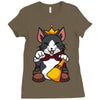 lucky cait sith Ladies Fitted T-Shirt