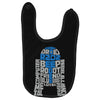 r2d2 typography Baby Bibs