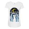 moon visitor Maternity Scoop Neck T-shirt