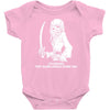 i'm smiling should scare u pirate skeleton Baby Onesie