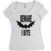 beware i bite Women's Triblend Scoop T-shirt