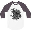 lion zentangle 3/4 Sleeve Shirt