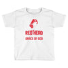 american by birth redhead by the grace of god Toddler T-shirt