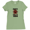 big brother is watching you party Ladies Fitted T-Shirt