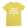 Girls Can Do Anything Ladies Fitted T-Shirt
