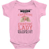 camping lady Baby Bodysuit