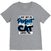 i may not be be perfect but my cat loves me V-Neck Tee