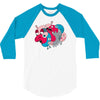 rhino splat 3/4 Sleeve Shirt