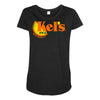 kel's orange soda Maternity Scoop Neck T-shirt