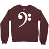 bass cleff funny Crewneck Sweatshirt