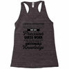 logistic operator manager we do precision guess work based on unreliab Racerback Tank