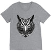 owl ornate V-Neck Tee