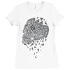 skull triangle Ladies Fitted T-Shirt