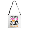 Class of 2017 Proud Auntie Graduation Adjustable Strap Totes