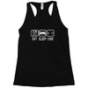 eat sleep code Racerback Tank