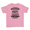 Super Cool Poppy Of A Freaking Awesome Granddaughter Youth Tee