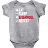 eat sleep liverpool Baby Onesie