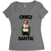 omg santa will ferrell Women's Triblend Scoop T-shirt