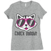 CHECK MEOWT CAT Ladies Fitted T-Shirt