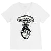 heart and nuclear explosion V-Neck Tee