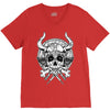 skull viking V-Neck Tee