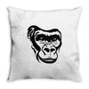 monkey face Throw Pillow