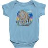 polygon bear graphic Baby Onesie