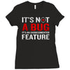 it's not a bug Ladies Fitted T-Shirt